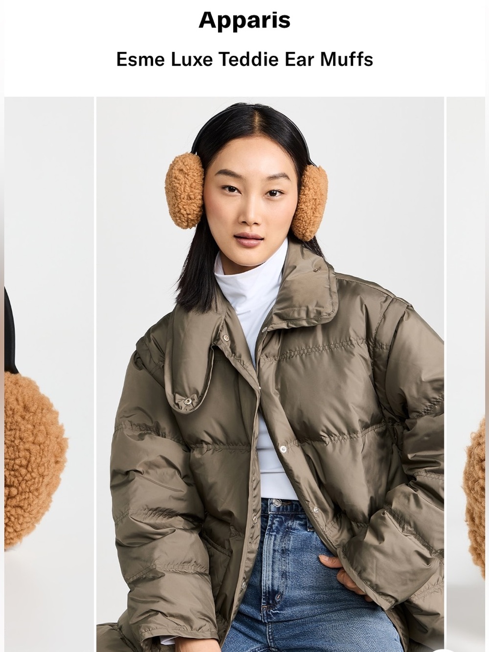 Apparis
Esme Luxe Teddie Ear Muffs Color: Hazelnut. $ 95 new